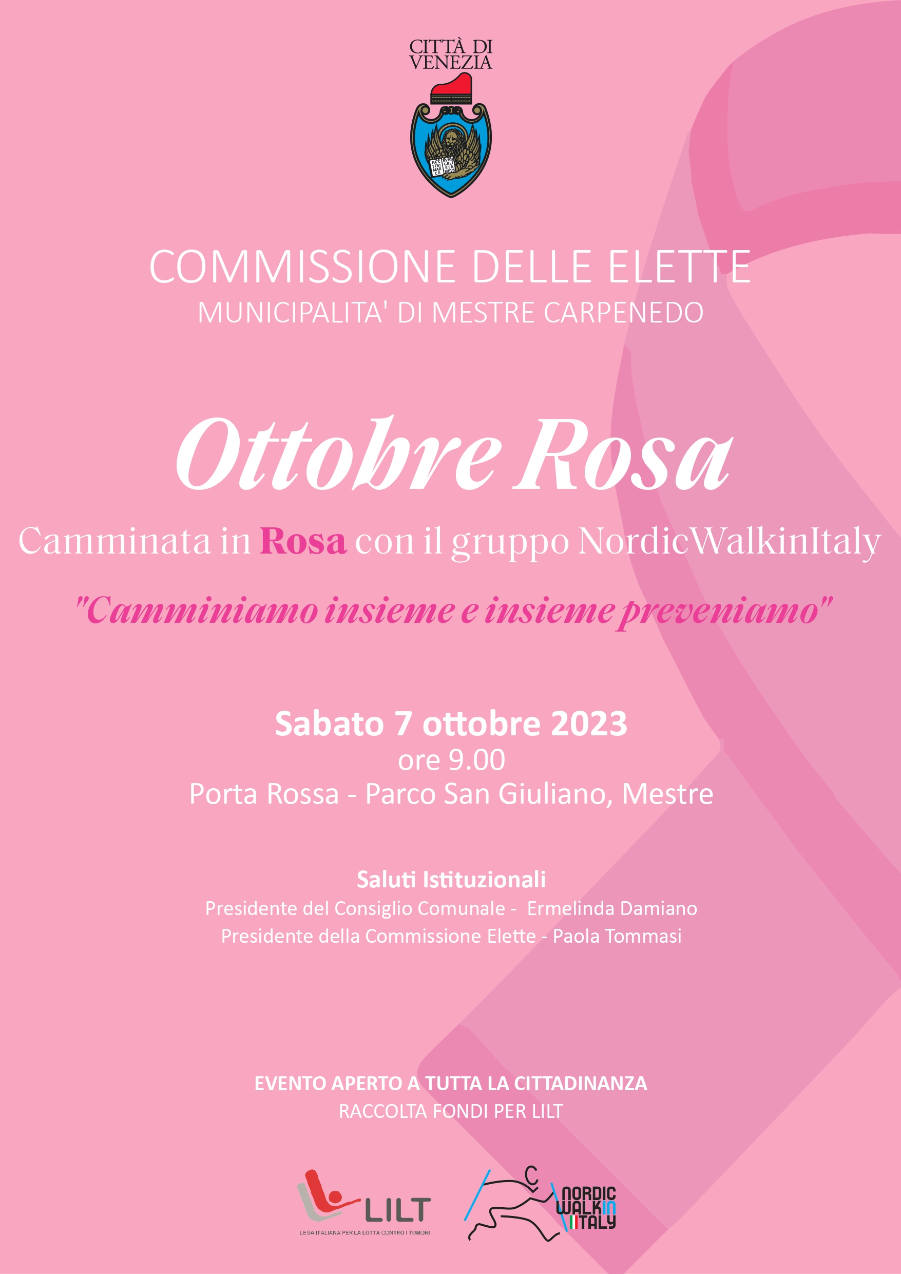 Ottobre Rosa Comune Di Venezia